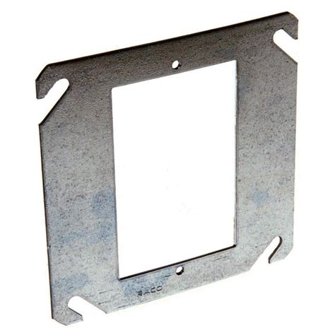 raco 1-gang square metal electrical box cover|hubbell raco floor box cover.